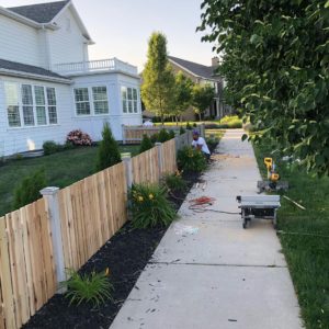 Daybreak Utah wood fence installation