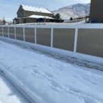 Herriman, Utah new vinyl fence installation