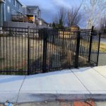 Iron fence installation in Draper, Utah
