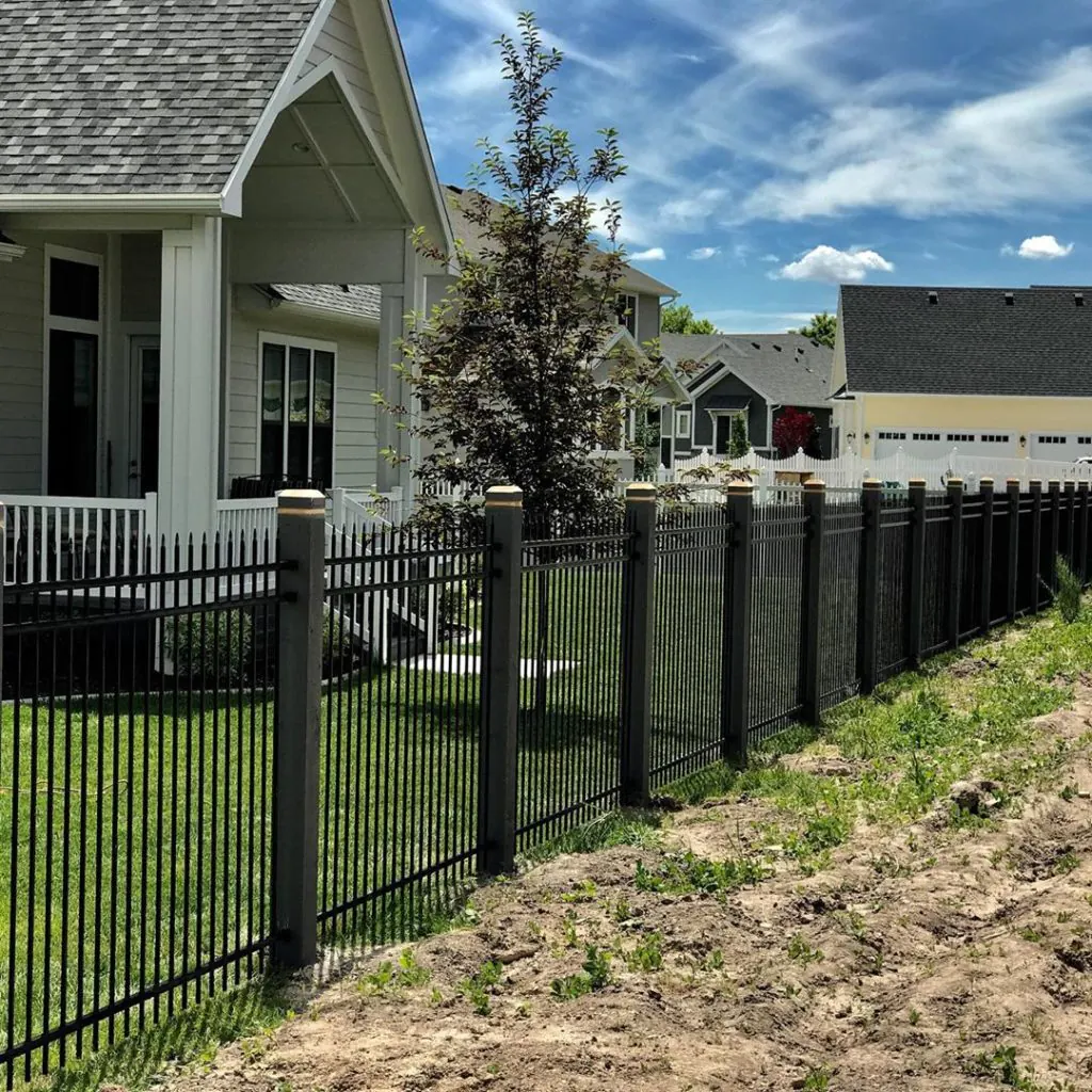 Ornamental Iron Fence Installation in Eagle Mountain, Utah completed by Frontier Fence