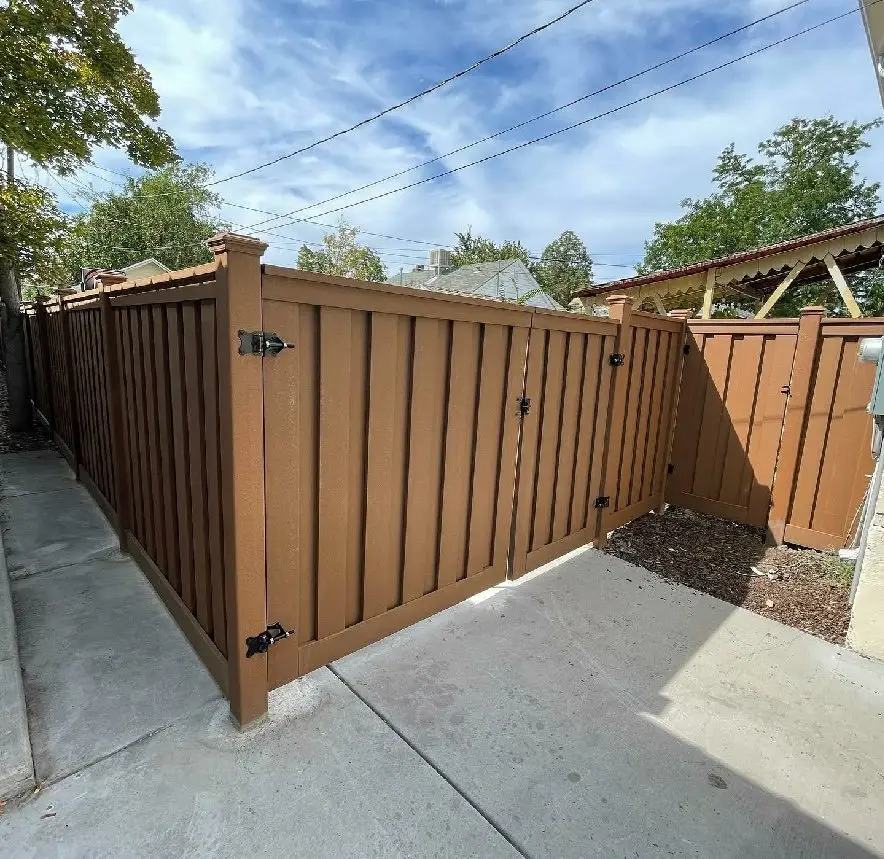 Trex Composite Fence Installation in Sandy, Utah completed by Frontier Fence