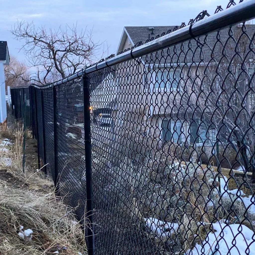 Chain-Link Fence Installation in Pleasant Grove, Utah completed by Frontier Fence