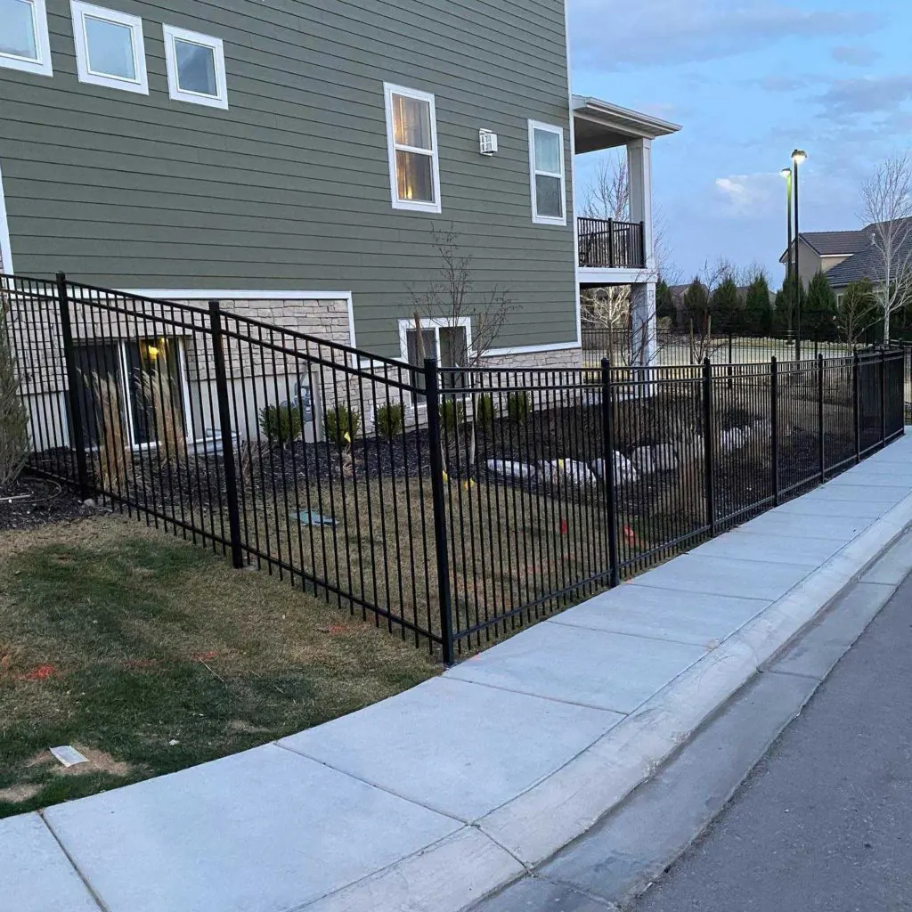 Ornamental Iron Fence Installation in Traverse Mountain, Draper, Utah completed by Frontier Fence