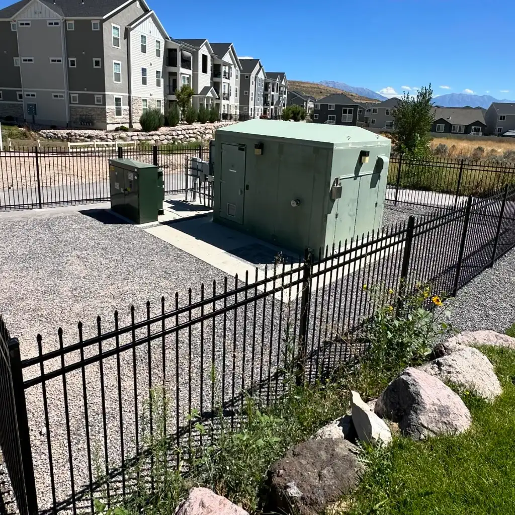 Commercial Security Fence Installation in Salt Lake City, Utah completed by Frontier Fence