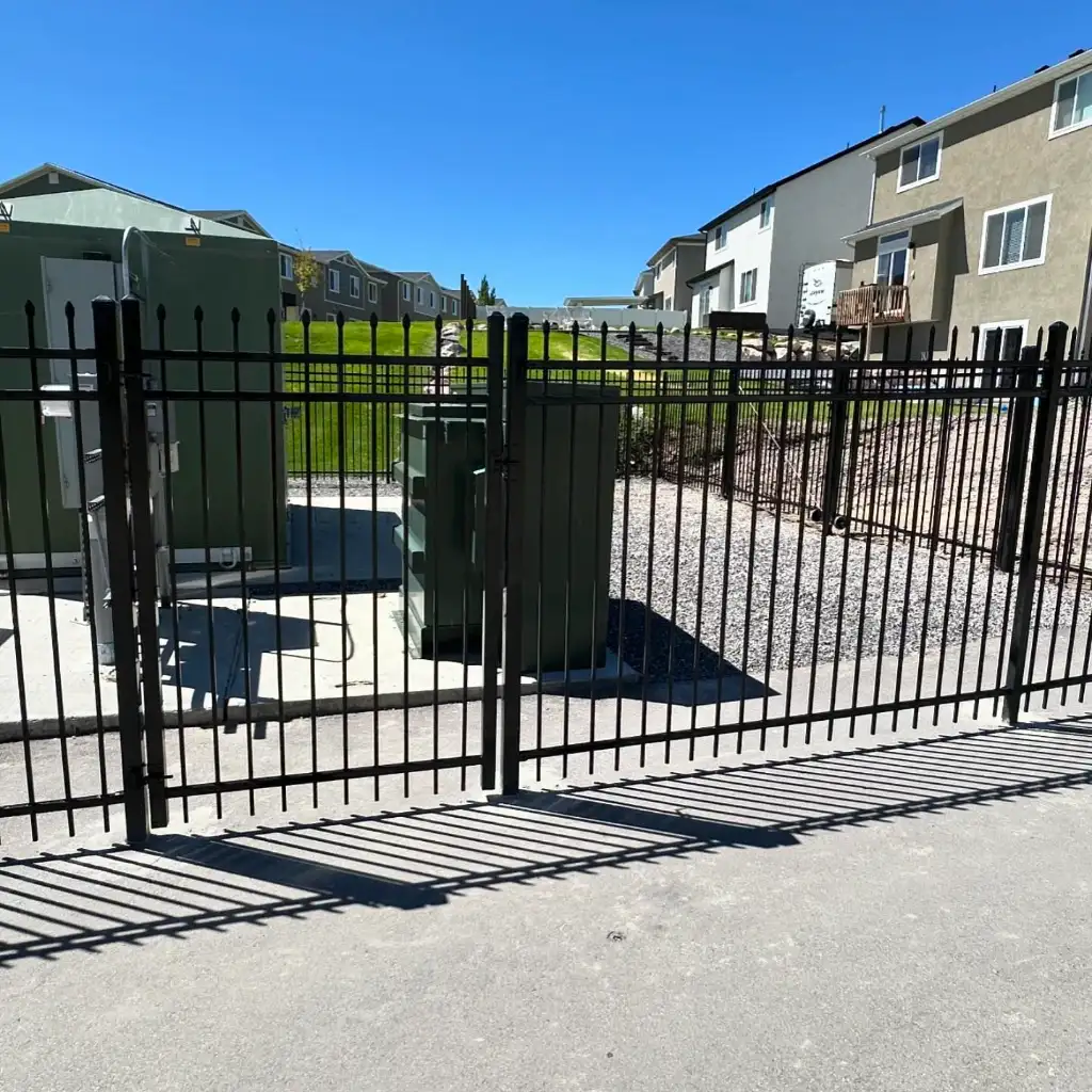 Custom Metal Gate Installation in Salt Lake City, Utah completed by Frontier Fence