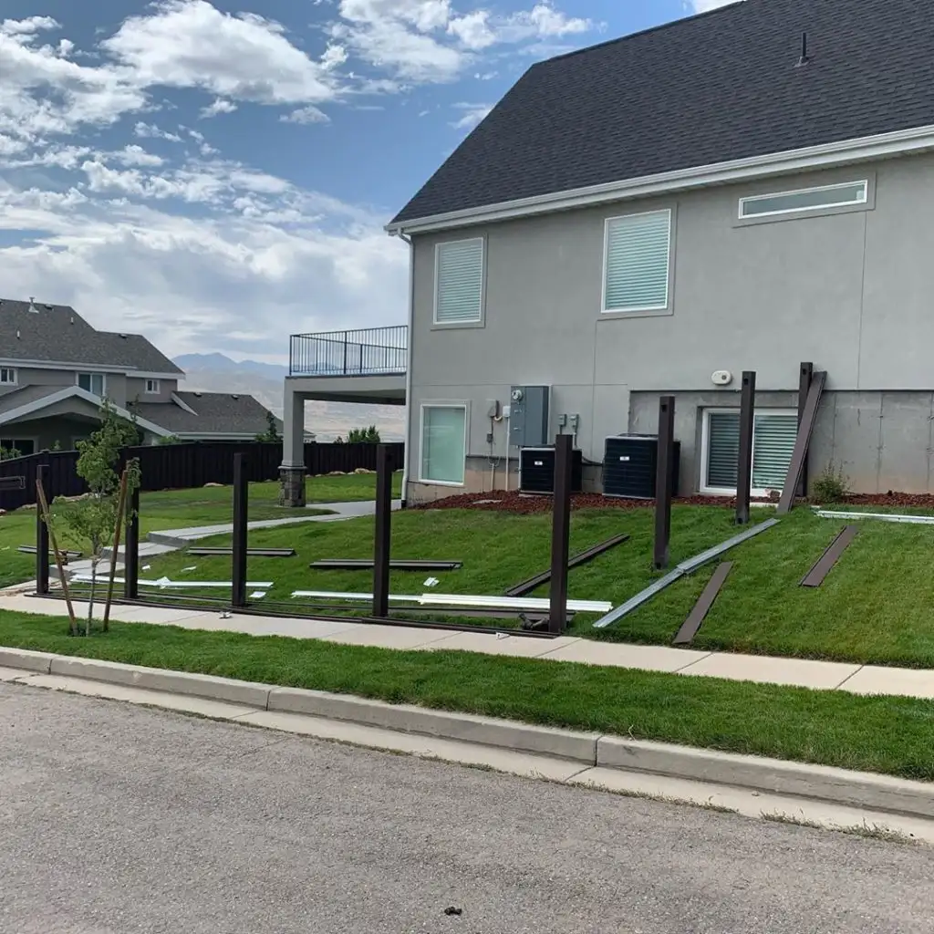Trex Composite Fence Installation in Lehi, Utah completed by Frontier Fence