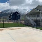 Chain link sport court enclosure Utah County