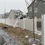 Lehi, Utah new vinyl fence installation