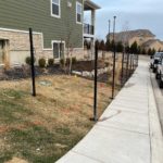 Ornamental iron fence installation in Lehi, Utah