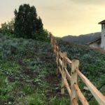 Summit County, Utah cedar split rail fence installation
