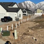 Vinyl fence installation in Salem, Utah